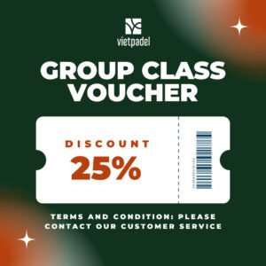 (VIETPADEL) 25% voucher for group class
